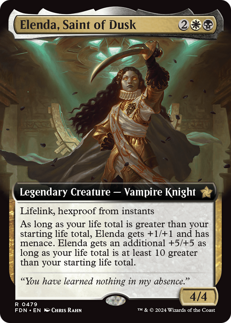 Elenda, Saint of Dusk (FDN-479) - Foundations: (Extended Art)