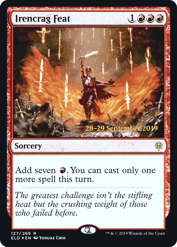 Irencrag Feat (PRE-127S) - Throne of Eldraine Promos (Prerelease) Foil