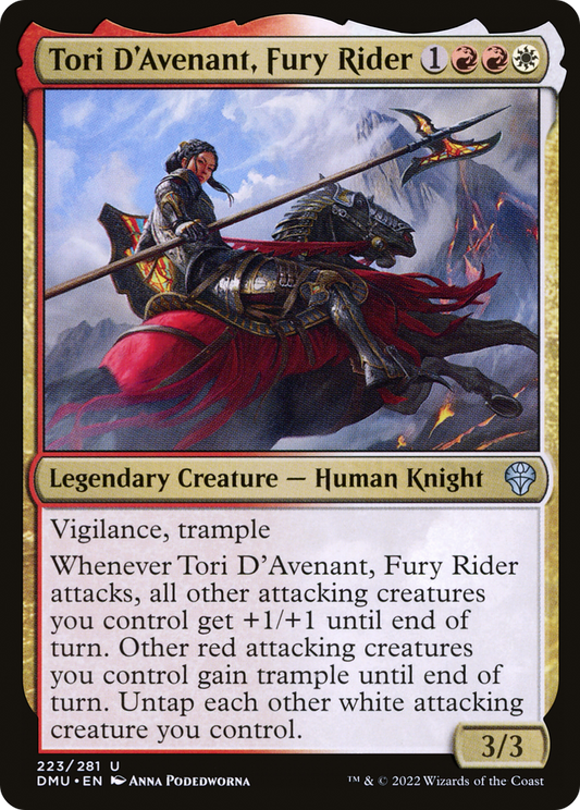 Tori D'Avenant, Fury Rider (DMU-223) - Dominaria United Foil