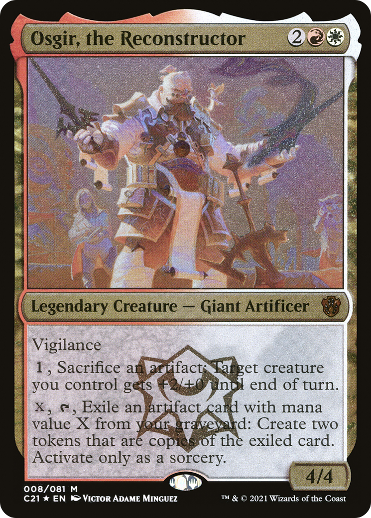 Osgir, the Reconstructor (OC21-008) - Commander 2021 Display Commanders Etched Foil