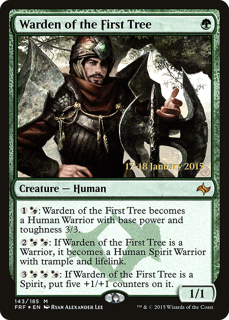 Warden of the First Tree (PRE-143S) - Fate Reforged Promos (Prerelease) Foil