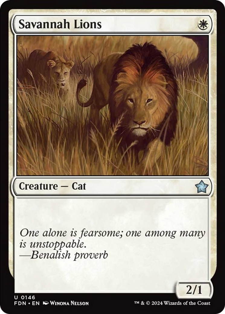 Savannah Lions (FDN-146) - Foundations Foil