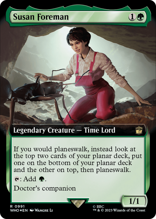 Susan Foreman (Extended Art) (Surge Foil) (WHO-991) - Doctor Who: (Extended Art) Foil