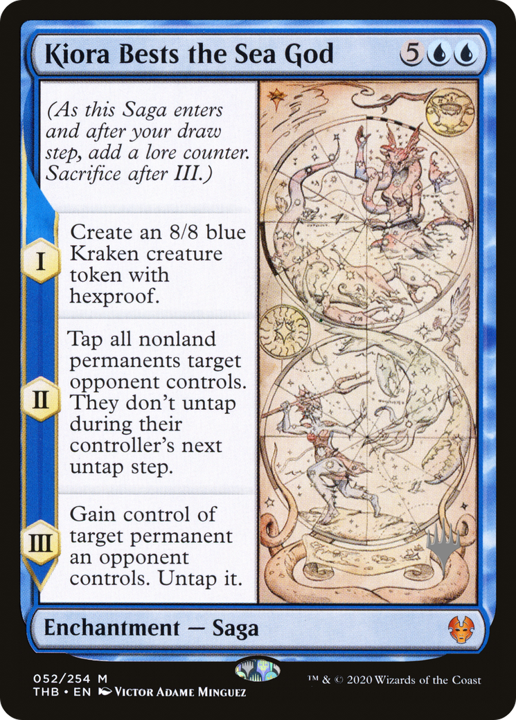 Kiora Bests the Sea God (PPTHB-52P) - Theros Beyond Death Promos Foil (Promo Pack)