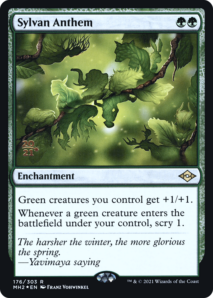 Sylvan Anthem (PMH2-176S) - Modern Horizons 2 Promos Foil