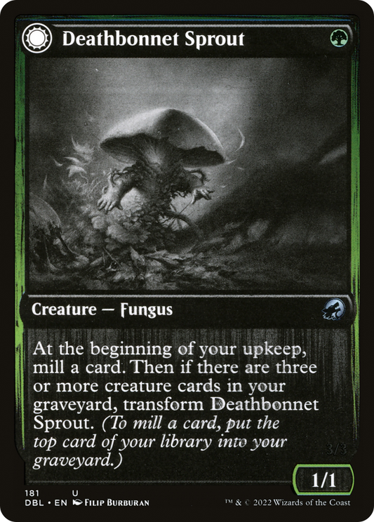 Deathbonnet Sprout // Deathbonnet Hulk (DBL-181) - Innistrad: Double Feature: (Double Faced Transform) Foil