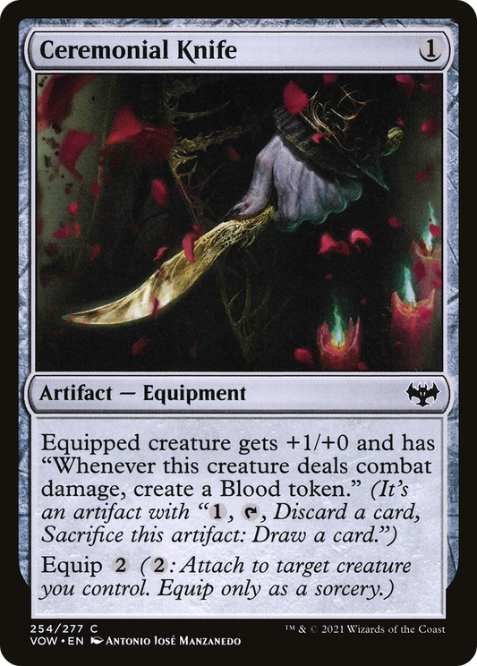 Ceremonial Knife (VOW-254) - Innistrad: Crimson Vow Foil