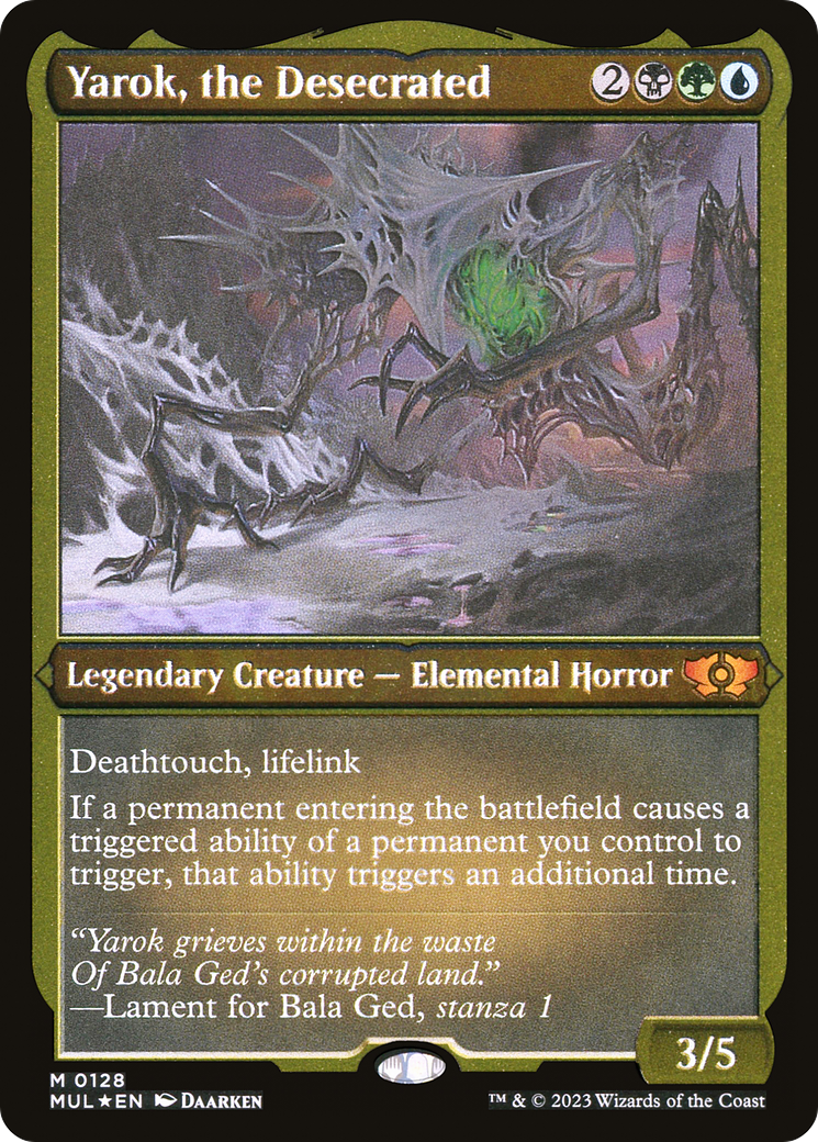 Yarok, the Desecrated (MUL-128) - Multiverse Legends Etched Foil