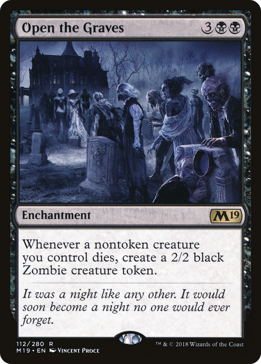 Open the Graves (M19-112) - Core Set 2019 Foil