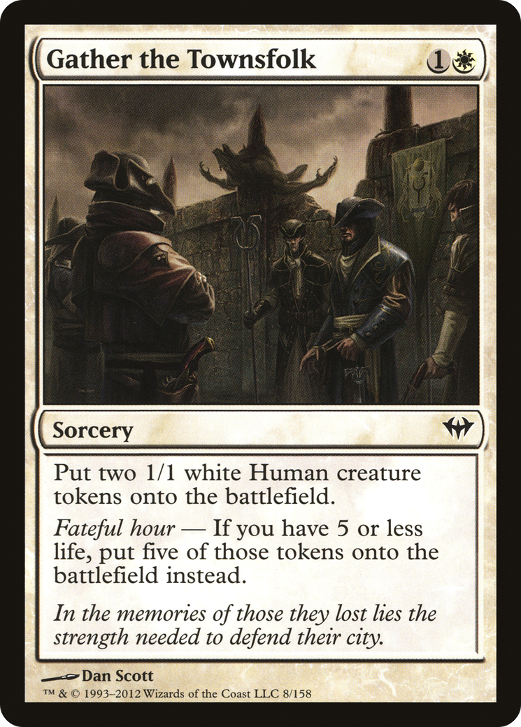 Gather the Townsfolk  (DKA-008) - Dark Ascension Foil