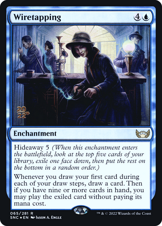 Wiretapping (PSNC-65S) - Streets of New Capenna Promos Foil