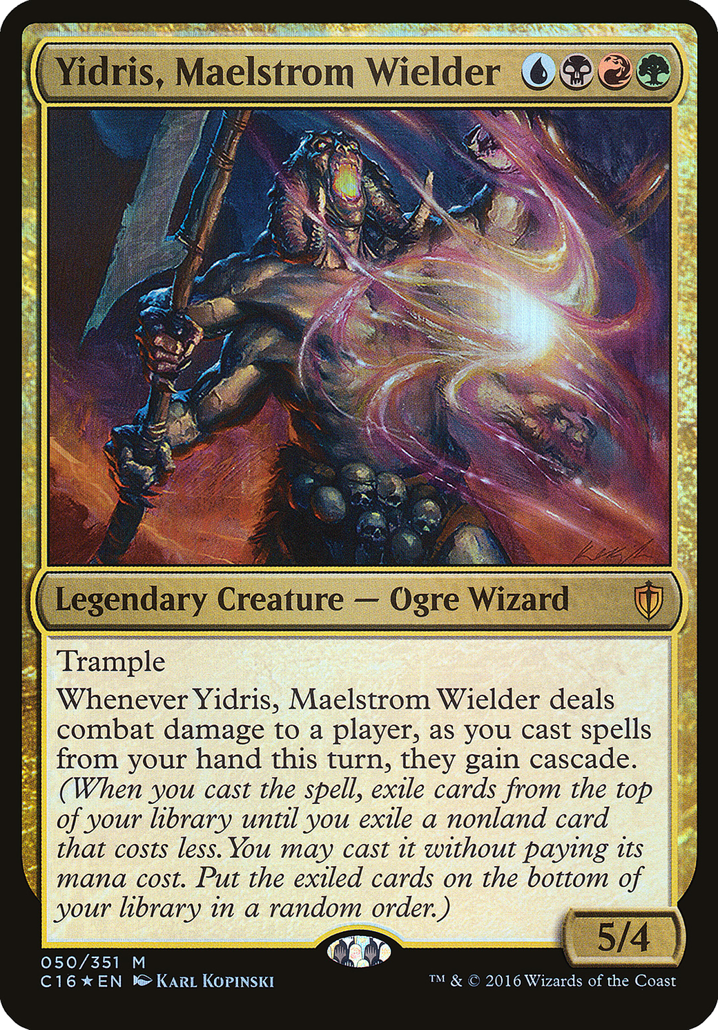 Yidris, Maelstrom Wielder (OC16-050) - Commander 2016 Oversized Foil