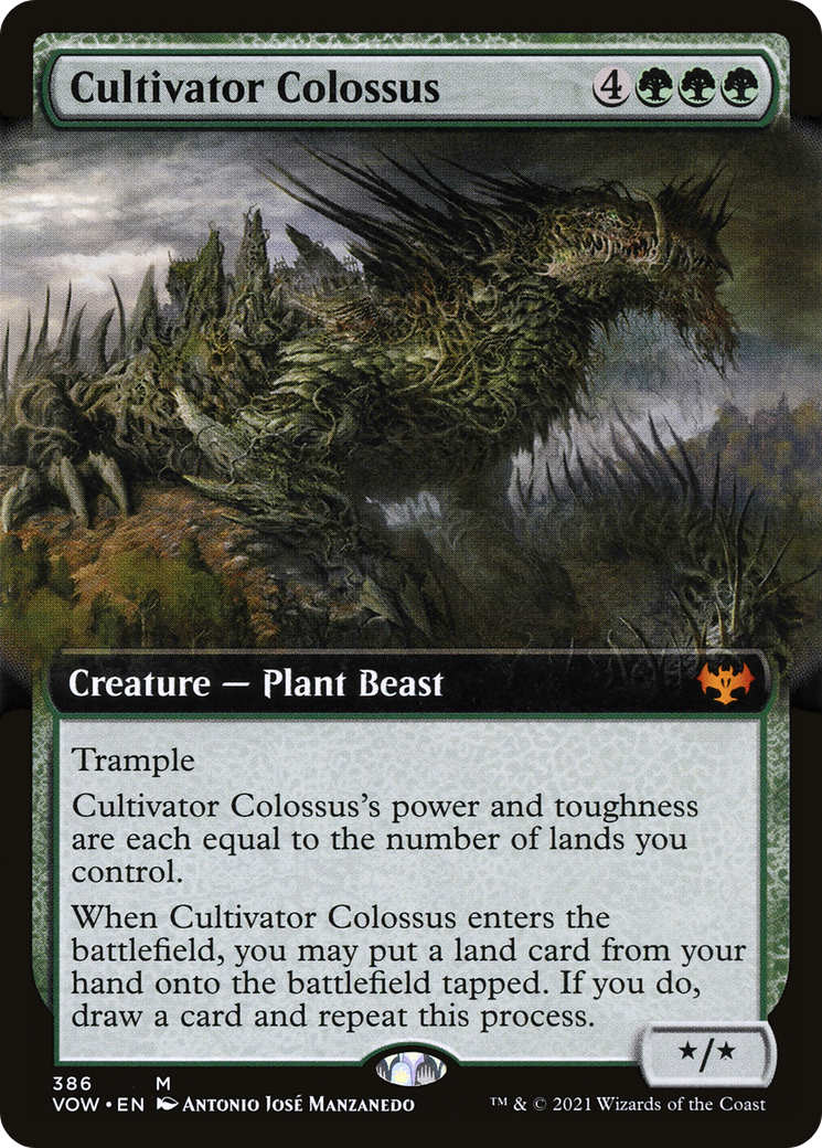 Cultivator Colossus (VOW-386) - Innistrad: Crimson Vow: (Extended Art) Foil