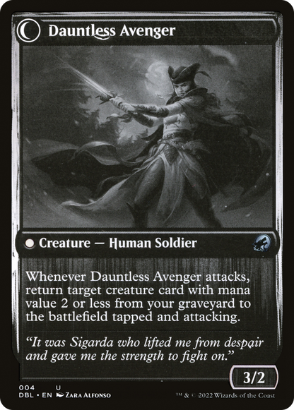 Bereaved Survivor // Dauntless Avenger (DBL-004) - Innistrad: Double Feature: (Double Faced Transform)