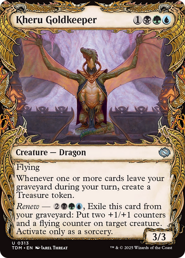 Kheru Goldkeeper  (TDM-313) - Tarkir: Dragonstorm: (Showcase) Foil