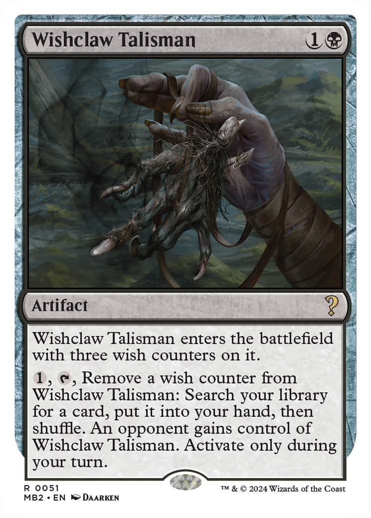 Wishclaw Talisman (MB2-051) - Mystery Booster 2