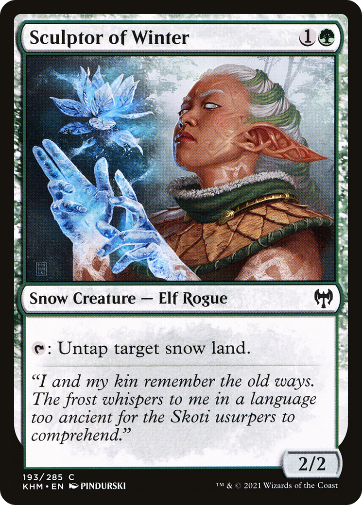 Sculptor of Winter  (KHM-193) - Kaldheim: (snow) Foil