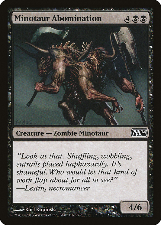 Minotaur Abomination (M14-107) - Magic 2014 Foil