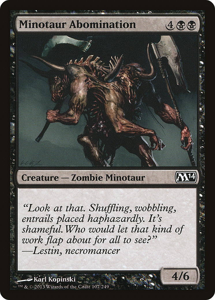 Minotaur Abomination (M14-107) - Magic 2014