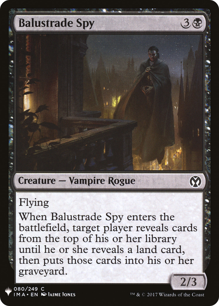 Balustrade Spy (LIST-IMA-80) - The List