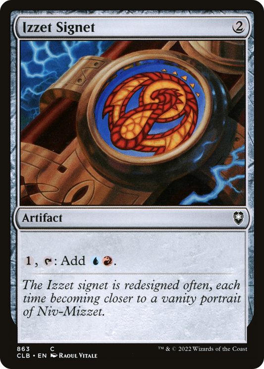 Izzet Signet (CLB-863) - Commander Legends: Battle for Baldur's Gate