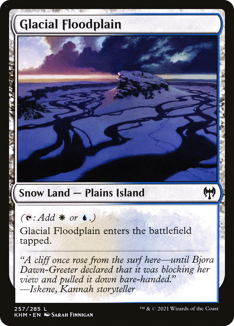 Glacial Floodplain  (KHM-257) - Kaldheim: (snow)