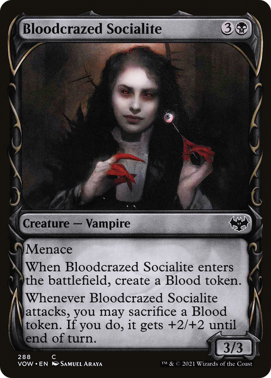 Bloodcrazed Socialite (Showcase)  (VOW-288) - Innistrad: Crimson Vow: (Showcase)