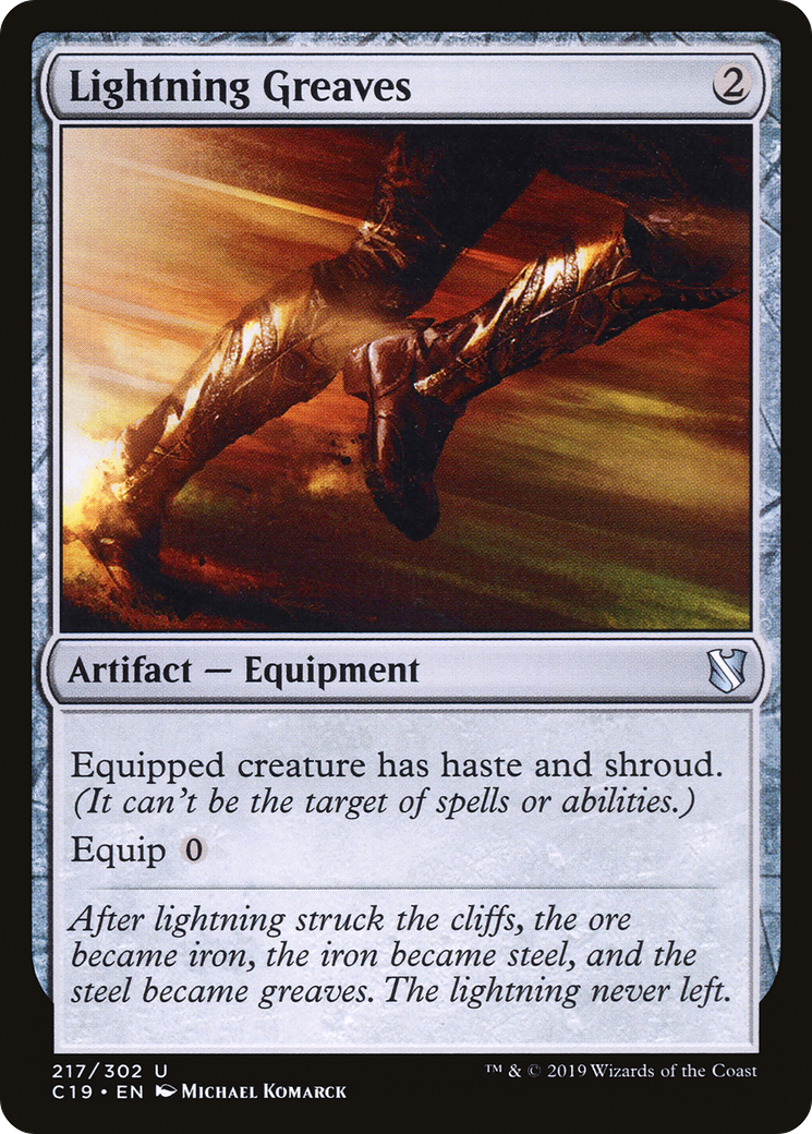 Lightning Greaves (C19-217) - Commander 2019