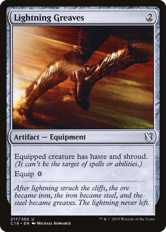 Lightning Greaves (C19-217) - Commander 2019