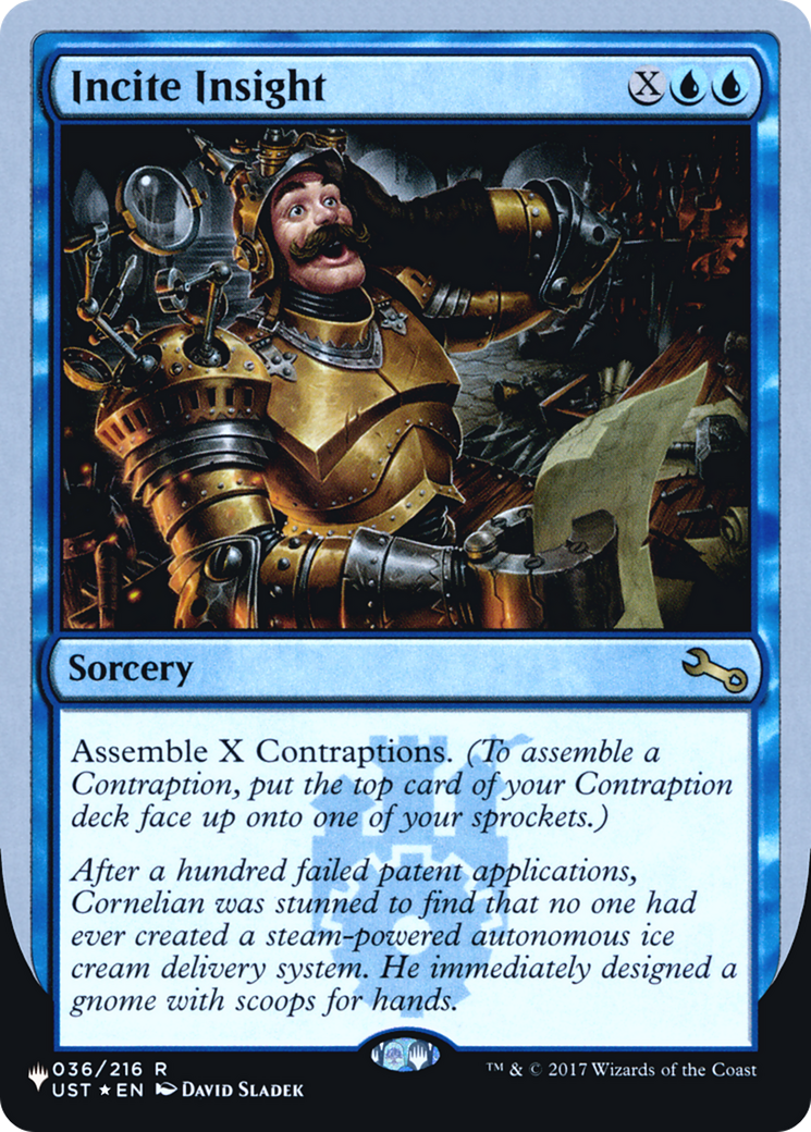 Incite Insight (ULST-016) - The List (Unfinity Foil Edition) Foil