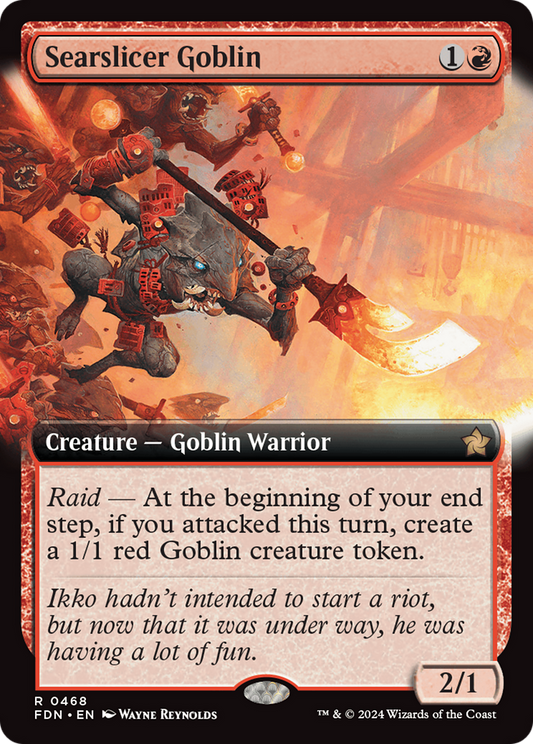 Searslicer Goblin (FDN-468) - Foundations: (Extended Art) Foil