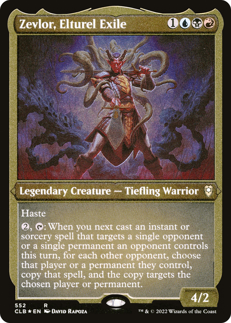 Zevlor, Elturel Exile (CLB-552) - Commander Legends: Battle for Baldur's Gate Etched Foil