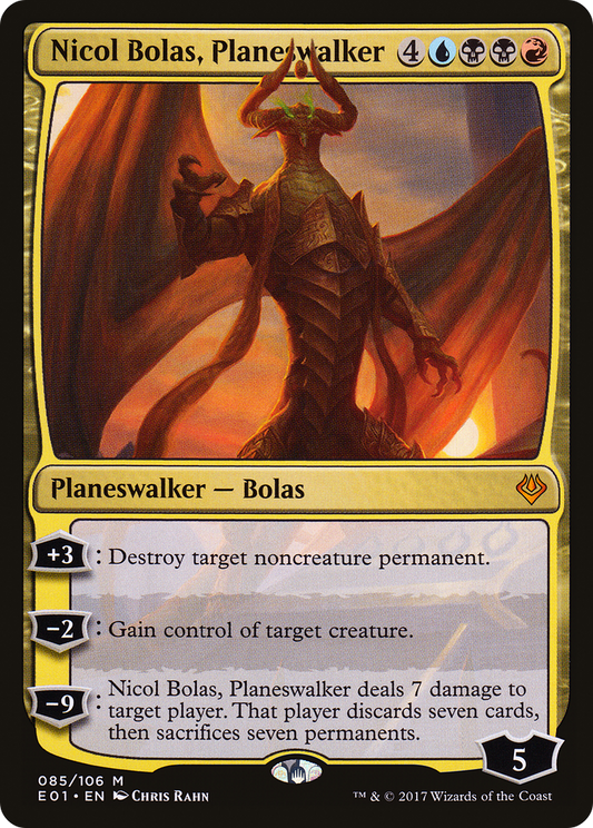 Nicol Bolas, Planeswalker (E01-085) - Archenemy: Nicol Bolas