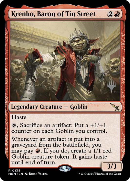 Krenko, Baron of Tin Street (PPMKM-135) - Murders at Karlov Manor Promos (Promo Pack)