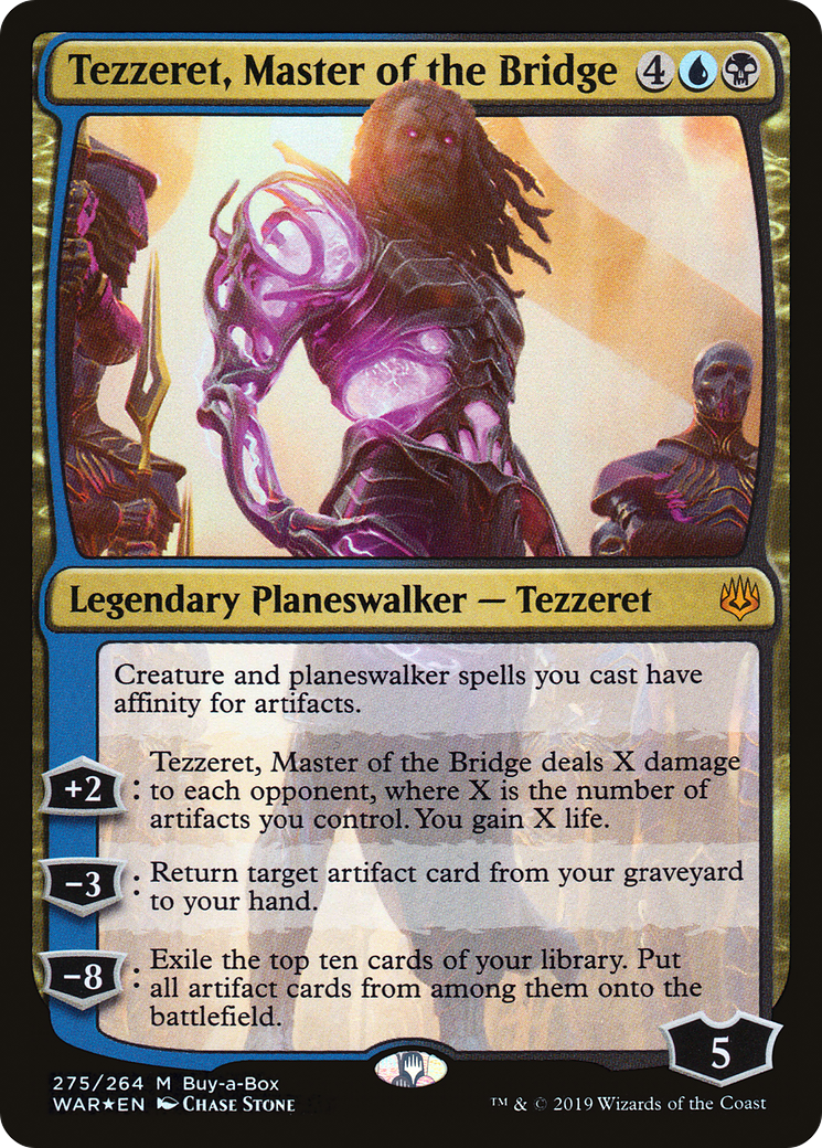 Tezzeret, Master of the Bridge (WAR-275) - War of the Spark Foil