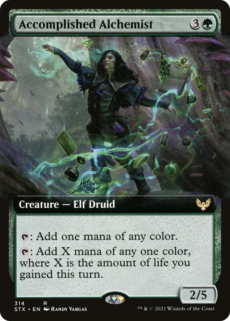 Accomplished Alchemist (STX-314) - Strixhaven: School of Mages: (Extended Art)