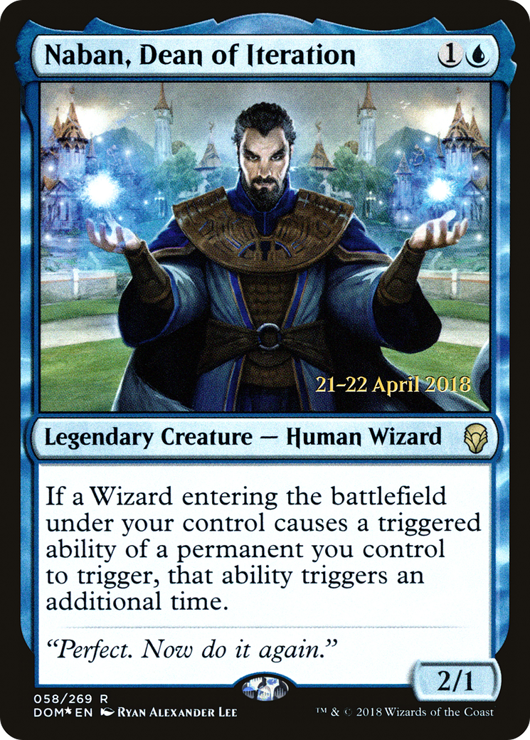 Naban, Dean of Iteration (PDOM-58S) - Dominaria Promos Foil