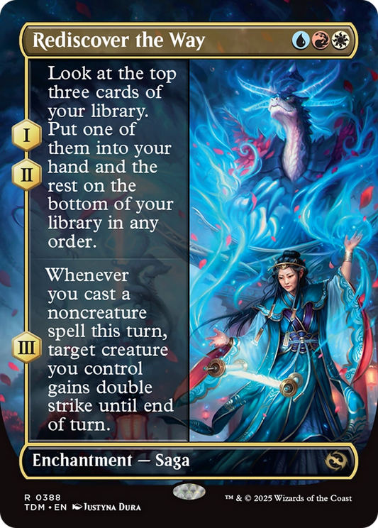 Rediscover the Way (Borderless) (TDM-388) - Tarkir: Dragonstorm (Borderless)