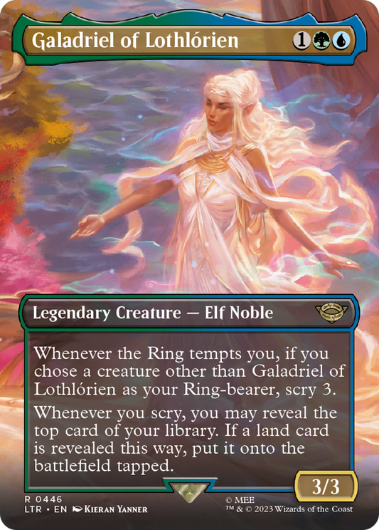 Galadriel of Lothlorien (Borderless) (LTR-446) - The Lord of the Rings: Tales of Middle-earth (Borderless) Foil