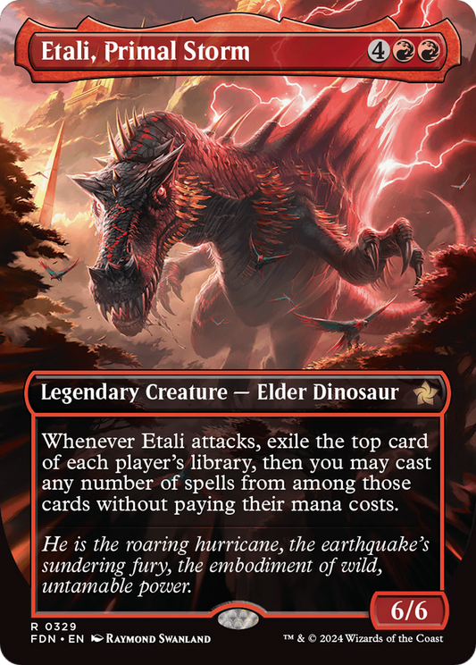 Etali, Primal Storm (Borderless) (FDN-329) - Foundations (Borderless)