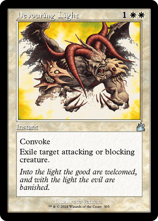 Devouring Light (Retro Frame) (RVR-305) - Ravnica Remastered Foil