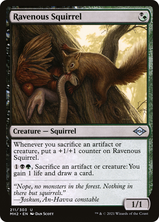 Ravenous Squirrel (MH2-211) - Modern Horizons 2