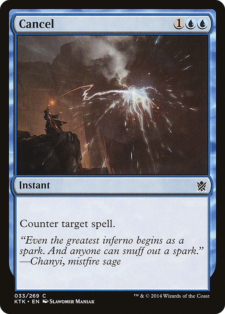 Cancel (KTK-033) - Khans of Tarkir Foil