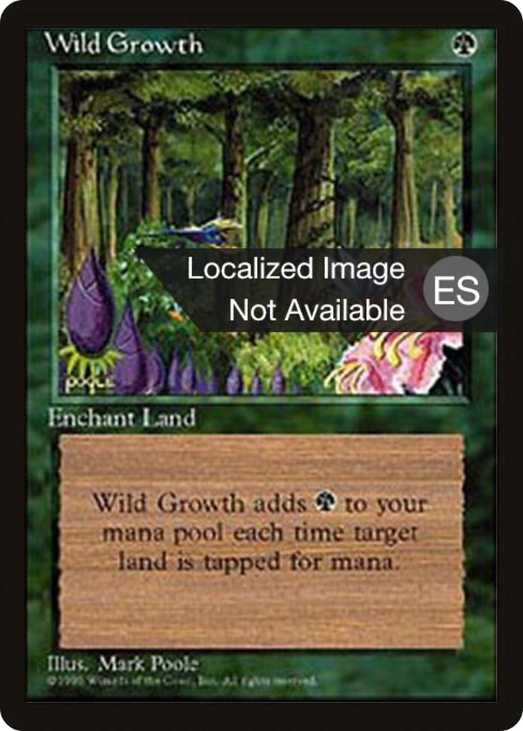 Wild Growth (4BB-289) - Fourth Edition Foreign Black Border