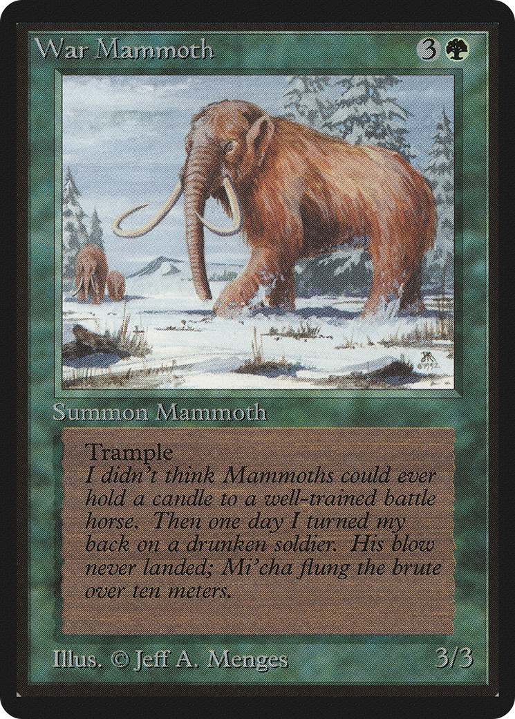 War Mammoth (LEB-228) - Limited Edition Beta