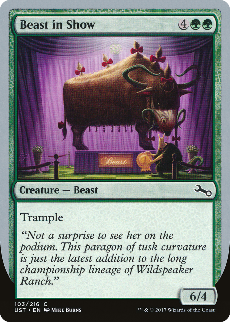 Beast in Show (UST-103D) - Unstable