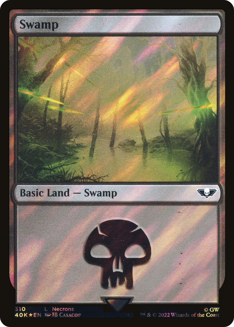 Swamp (40K-310★) - Warhammer 40,000 Commander Foil