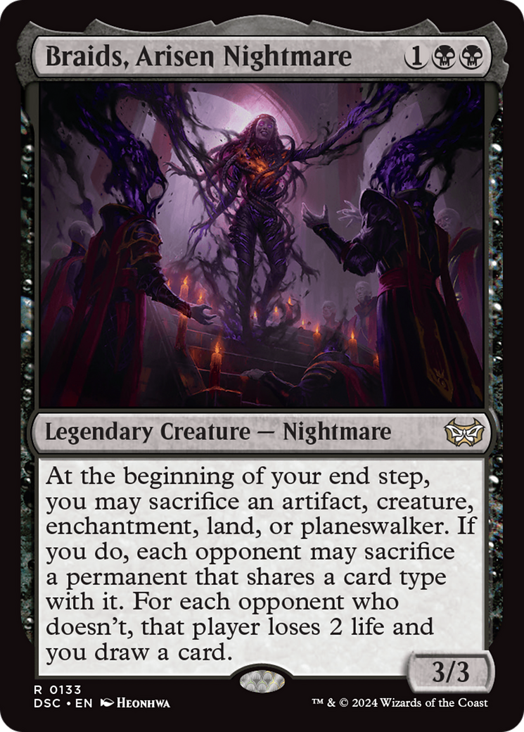 Braids, Arisen Nightmare (DSC-133) - Duskmourn: House of Horror Commander