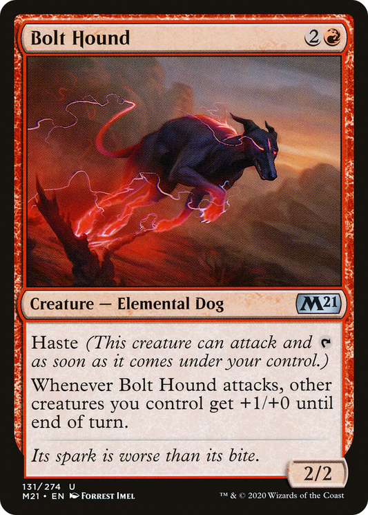 Bolt Hound (M21-131) - Core Set 2021 Foil