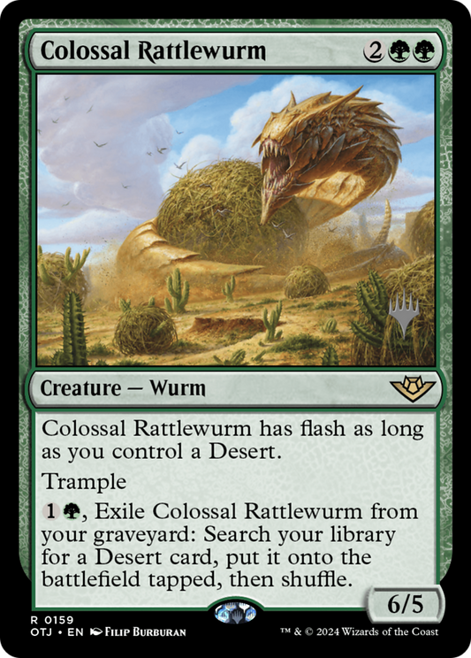 Colossal Rattlewurm (PPOTJ-159) - Outlaws of Thunder Junction Promos (Promo Pack)